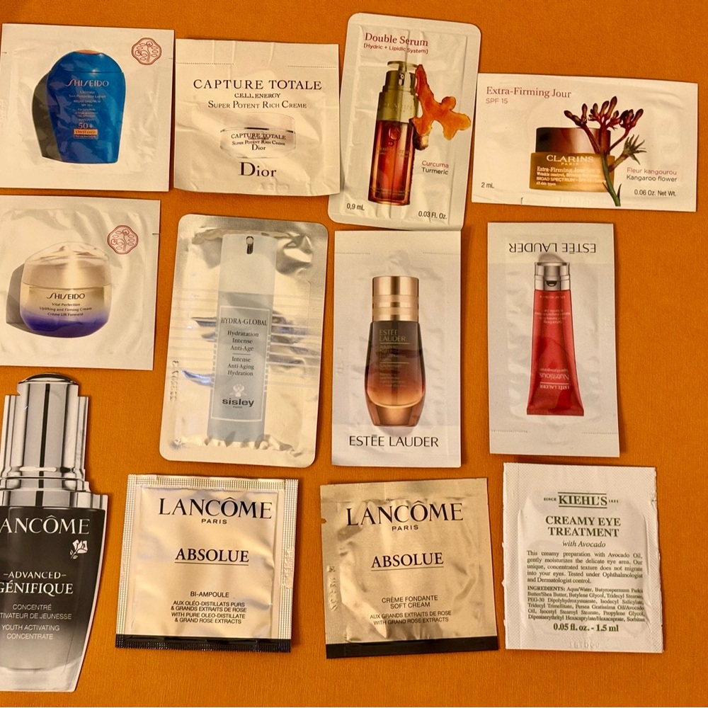 Famous Brand Skincare Samples Set Of 12